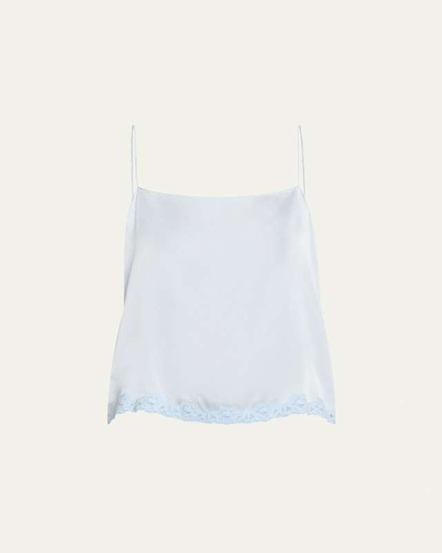 Kilari Satin Lace Hem Top